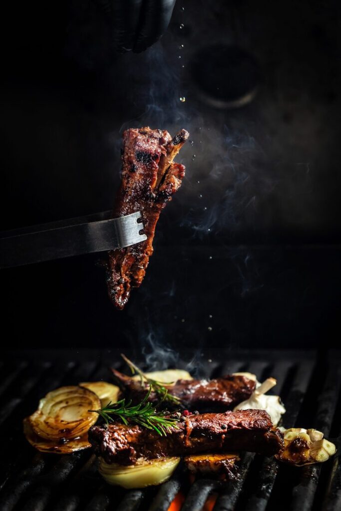 bbq deksel open of dicht