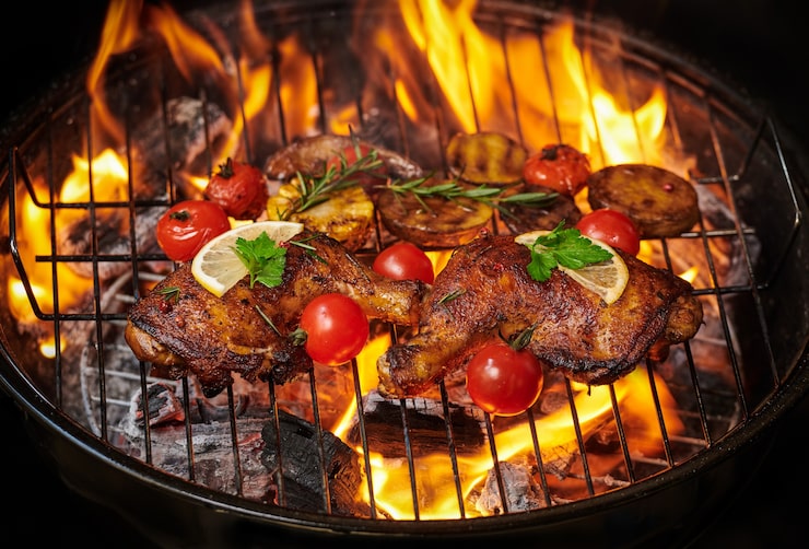 kamado indirect grillen