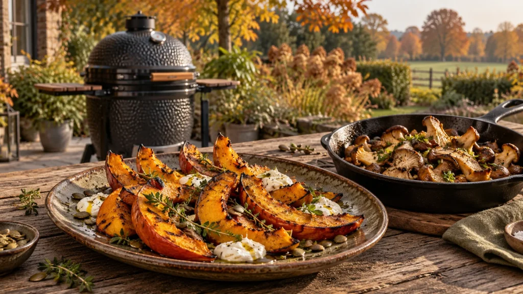 Herfst BBQ met paddestoelen